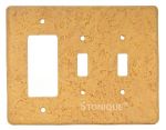 Stonique® Decora Double Toggle Combo in Honey Gold
